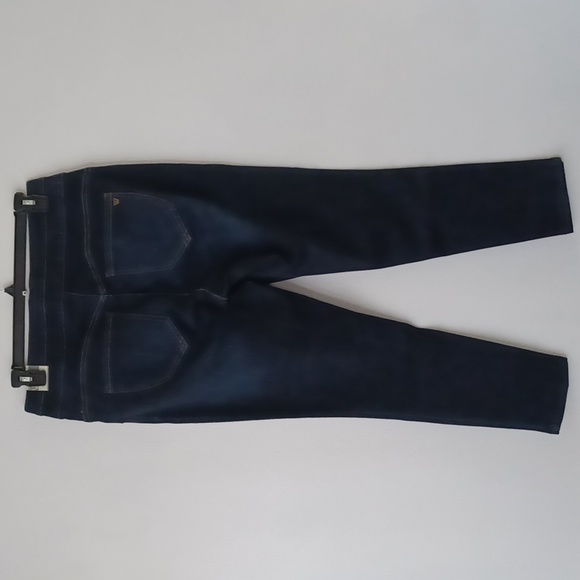 Wit & Wisdom Ab Solution Pull On Glider Ankle Length Indigo 14W Dark Denim Jeans - Picture 2 of 6